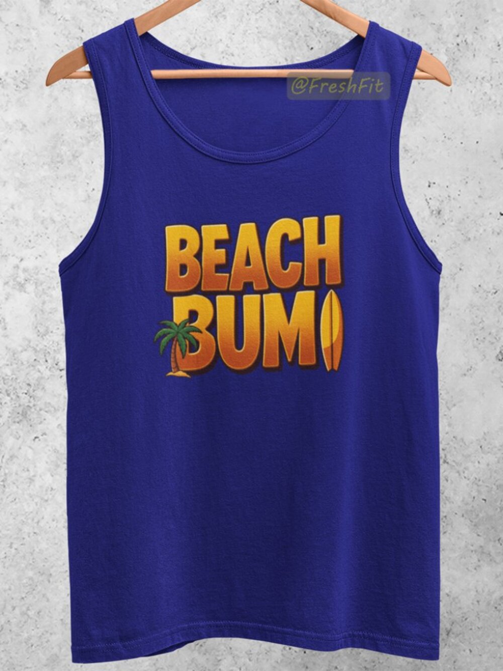 🆕Beach Bum Blue Tank Top